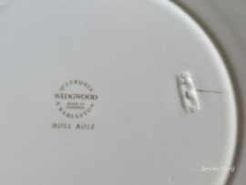 Wedgwood Moss Rose Bord 23 cm (zeldzame brede rand)