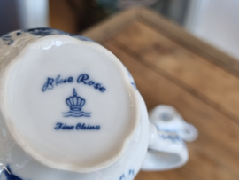 Vintage Blue Rose set 2x Kopje