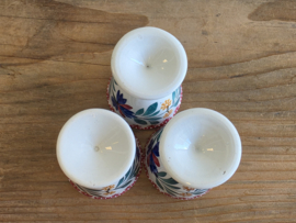 Oud Boerenbont SC 201b set 3x Eierdopje hoog model