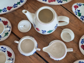 Oud Boerenbont Regout Royal Sphinx koffieservies 6 personen