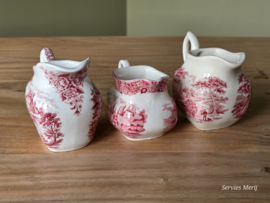 Engels rood Set 3x mix & match kannetje