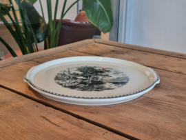 Landschap Zwart Societe Ceramique Dienblad Rond