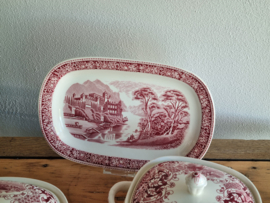 Regout Castillo Old England rood compleet Eetservies 6-pers.