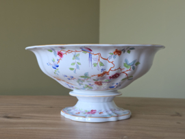 Petrus Regout Portici hoge ronde schaal op voet 26,5 cm