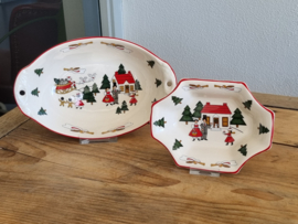 Engels Mason's Christmas Village 1983 Kerstservies Ontbijtservies 4-pers.