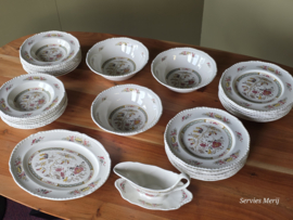 Engels gekleurd Adams Jeddo eetservies 14 personen