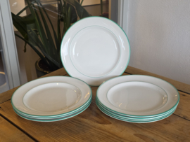 Petrus Regout Wellington Groene Rand plat dinerbord 23,5 cm