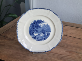 Landschap Blauw Societe Ceramique Ontbijtbordje 21 cm (hoekig model)