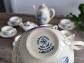 Landschap Blauw Societe Ceramique blauw Koffieservies 6-pers. (rond model)