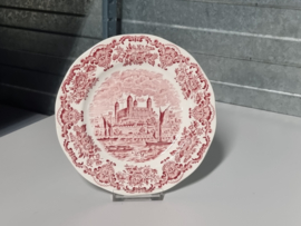 Engels rood Enoch Wedgwood Royal Homes Of Britain ontbijtbordje 19,5 cm