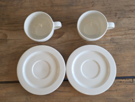 Claire Wilson's robuuste set 2x Thee kop en schotel 10 cm