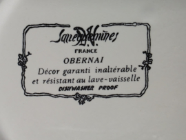 Frans Sarreguemines Obernai onbijtbord 21,5 cm (schapen)
