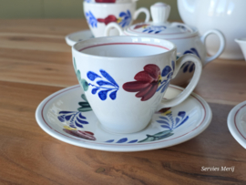 Boerenbont Boch Koffieservies Zeeland 6-personen (groen stempel)