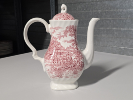 Engels rood Myott Coaching Days Koffiepot 21 cm