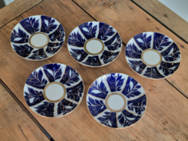 Lomonosov blauw Winternight set 5x Thee Kop en schotel