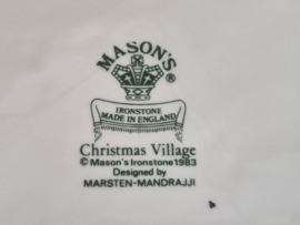Engels Mason's Christmas Village 1983 Kerstservies Dekschaal Terrine