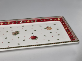 Villeroy en Boch Kerstservies decor Christmas Toys Delight rechthoekige schaal 39,5 cm