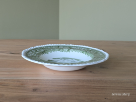 Engels groen Adams English Scenic diep bord 23,5 cm