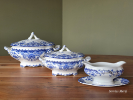 Boch BFK decor Dordrecht blauw schalenset 3 delig