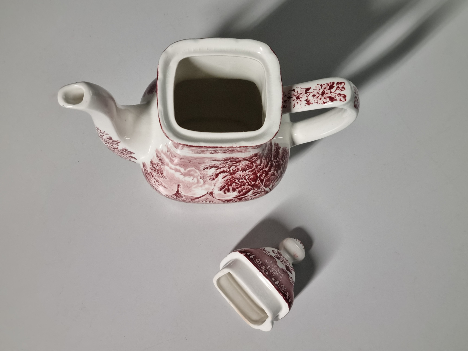Engels rood Grindley Country Inns koffiepot theepot 19,5 cm