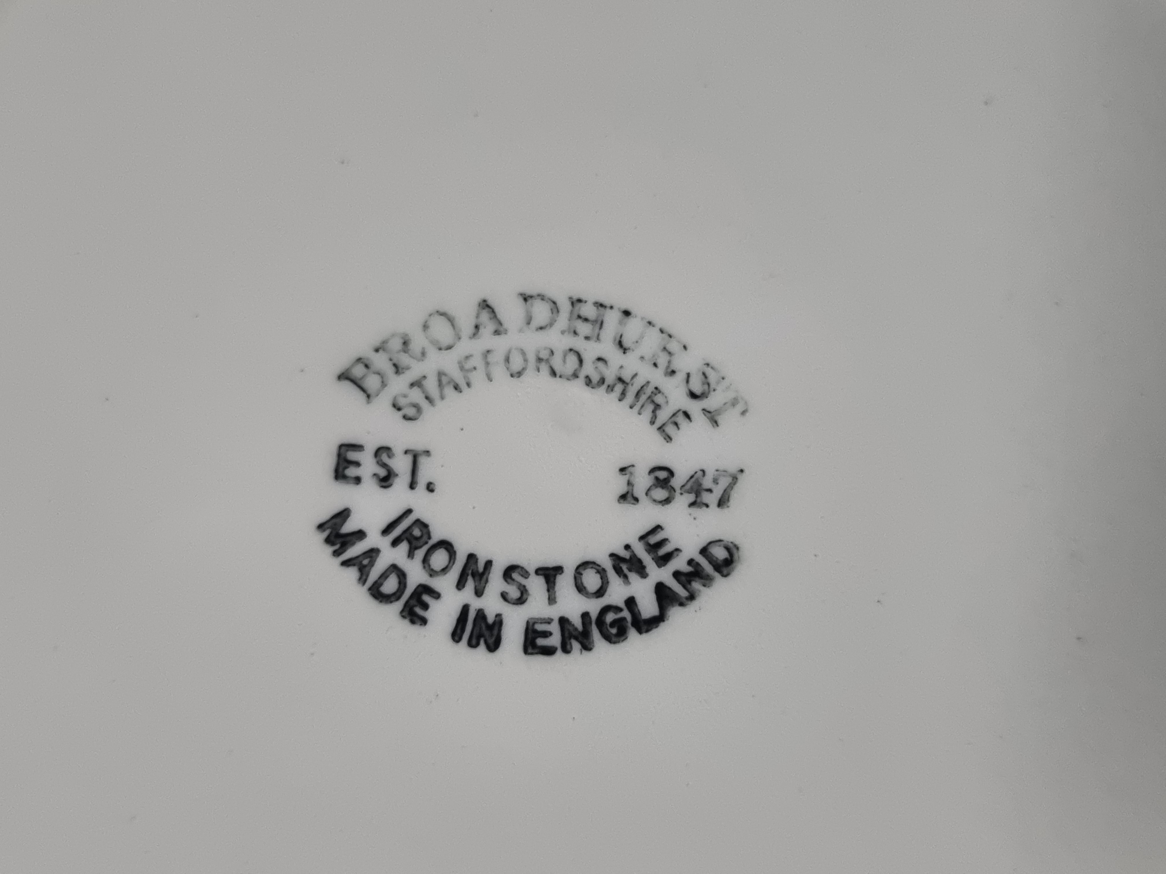 Engels rood Broadhurst The Constable Series ontbijtbord 20,5 cm