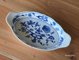 Blue Danube ovale schaal met greepjes 23 cm