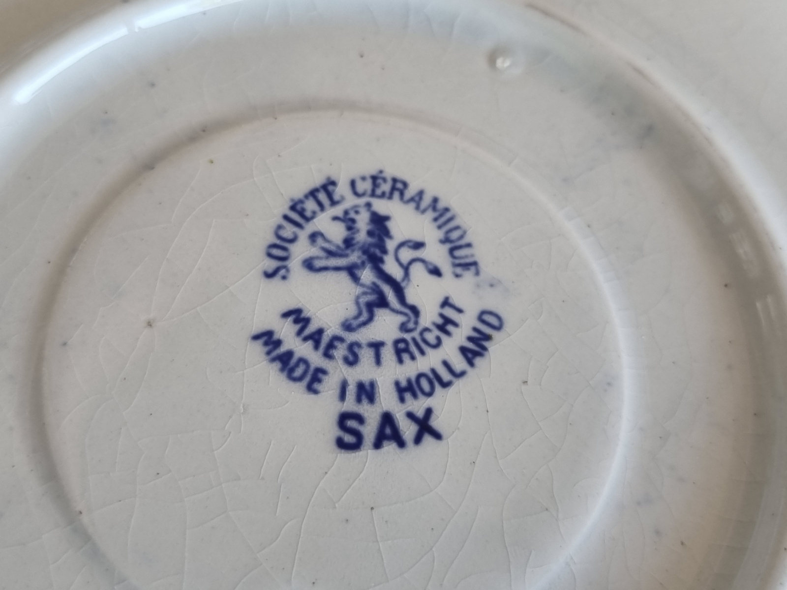 Societe Ceramique Saks set 2x Kopje met schotel Tete-a-Tete
