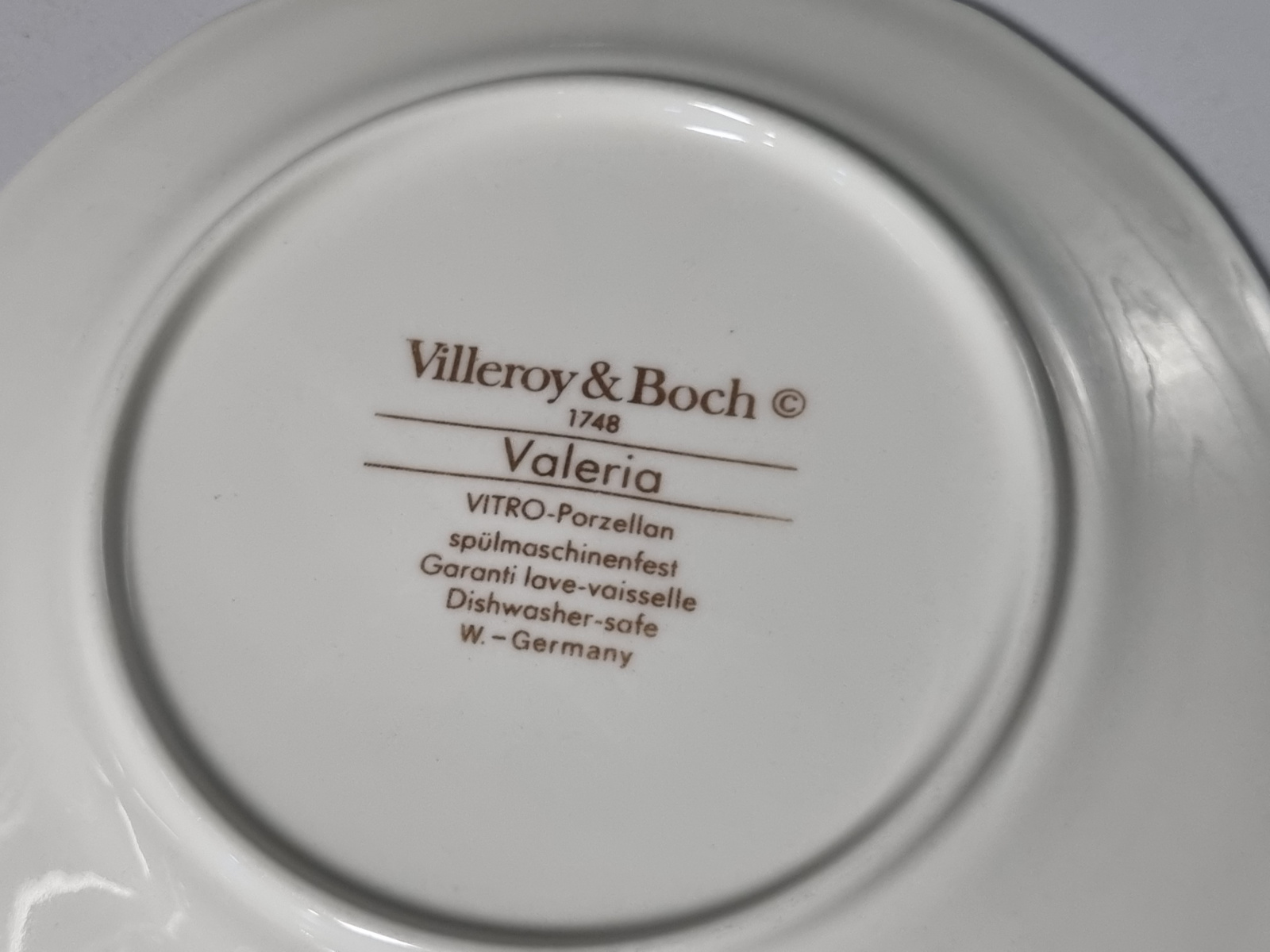 Villeroy en Boch Valeria rood set 6x gebaksbordje
