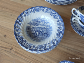 Engels blauw Jachtservies Myott's Country Life Eetservies 6 personen