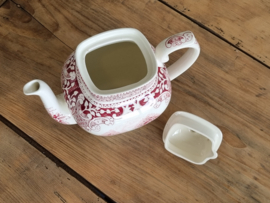 Regout | Myott Castillo Old England rood Koffiepot Theepot 1.3 liter