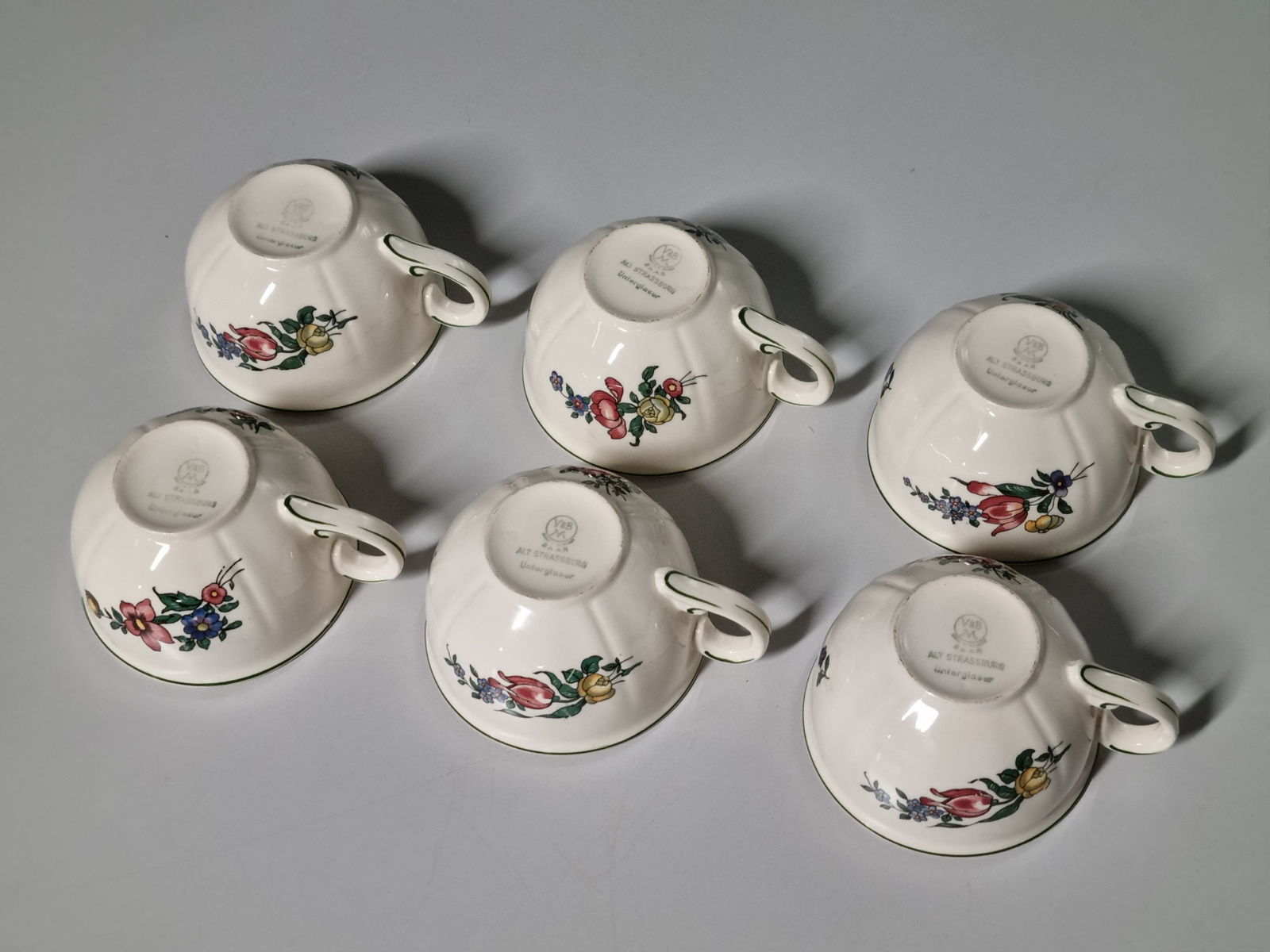 Villeroy en Boch Alt Strassburg Set 6x thee kop en schotel