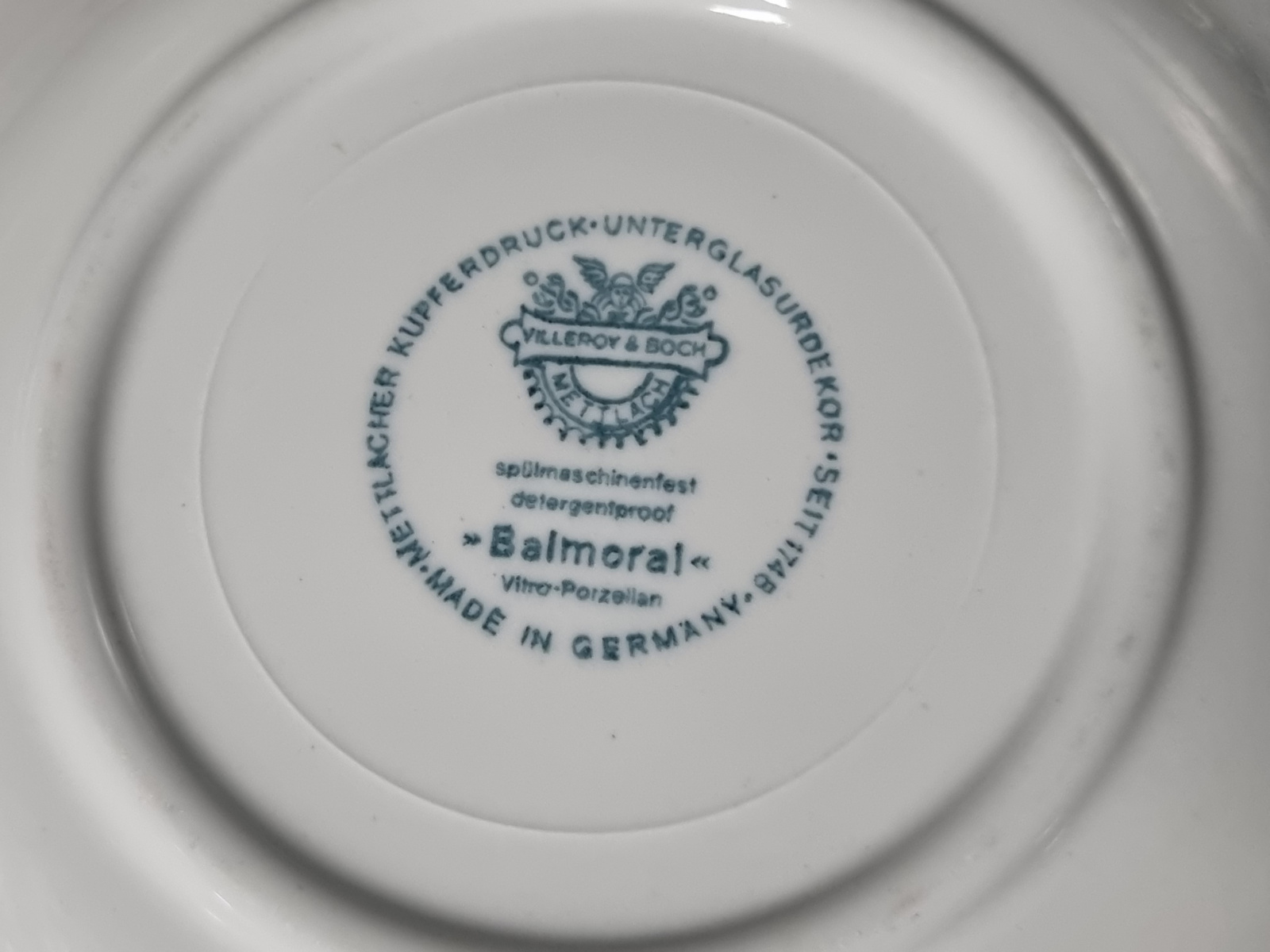 Villeroy en Boch Balmoral rood set 7x gebaksbordje 16 cm