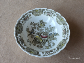 Engels Ridgway Windsor groen gekleurd hoge ronde schaal 23 cm