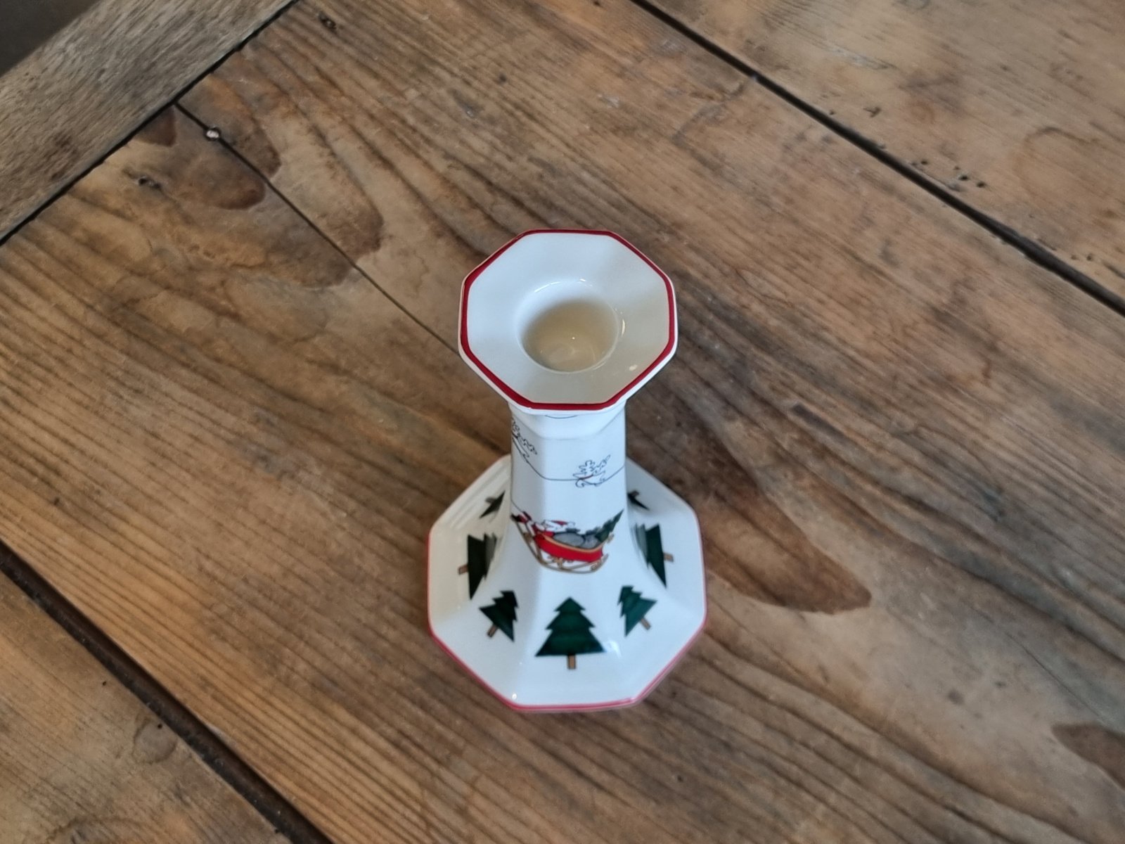 Engels Mason's Christmas Village 1983 Kerstservies Kaarsenkandelaar
