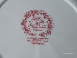 Engels rood Ridgway Woburn plat dinerbord 25 cm