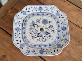 Zwiebelmuster Regout Bord met treef Visbord 35 cm