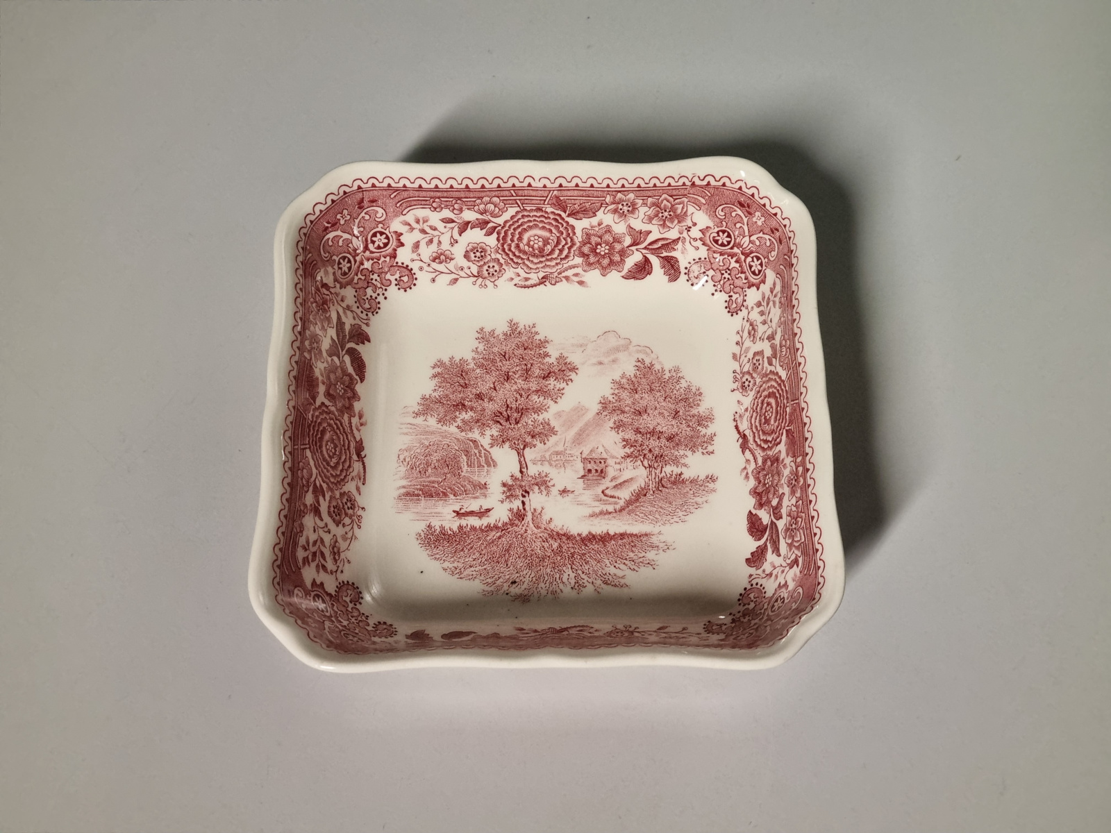 Villeroy en Boch Burgenland rood Serveerschaal vierkant 15 cm