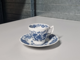 Engels Ridgway Windsor blauw espresso kop en schotel