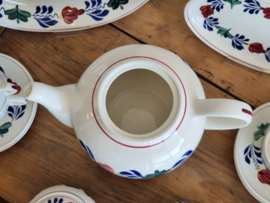 Boerenbont Boch Theeservies model Zeeland 8 personen (zwarte stempel)