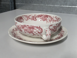 Villeroy en Boch Valeria rood Soepkom en schotel