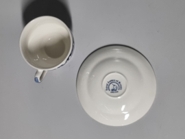 Engels blauw Enoch Wedgwood Royal Homes Of Britain kop en schotel