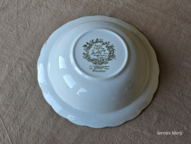 Engels Ridgway Windsor groen gekleurd hoge ronde schaal 23 cm