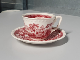 Villeroy en Boch Rusticana rood Koffie Kop en schotel