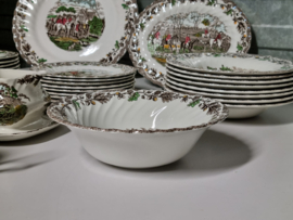 Engels bruin Jachtservies Myott's Country Life Eetservies 8-pers