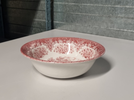 Engels rood English Ironstone Tableware River Scenes hoge ronde schaal 22 cm