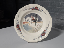 Frans Sarreguemines Obernai diep bord 25 cm (waterrad)