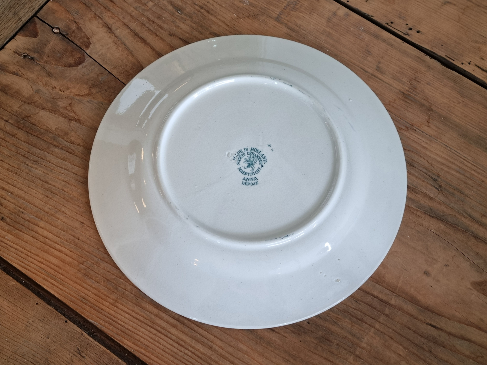 Societe Ceramique decor Anna petrol groen plat dinerbord 23,5 cm