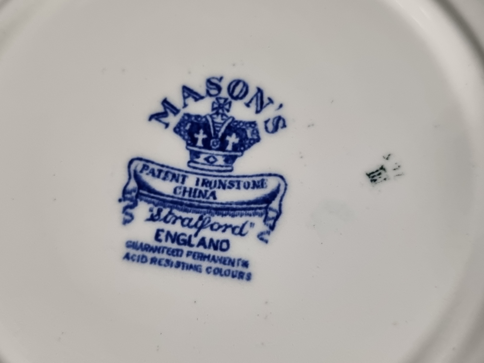 Engels blauw Maison's Stratford set 3x Serveerbordje 13 cm