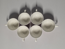 Engels rood Broadhurst Caernarven set 6x kop zonder schotel