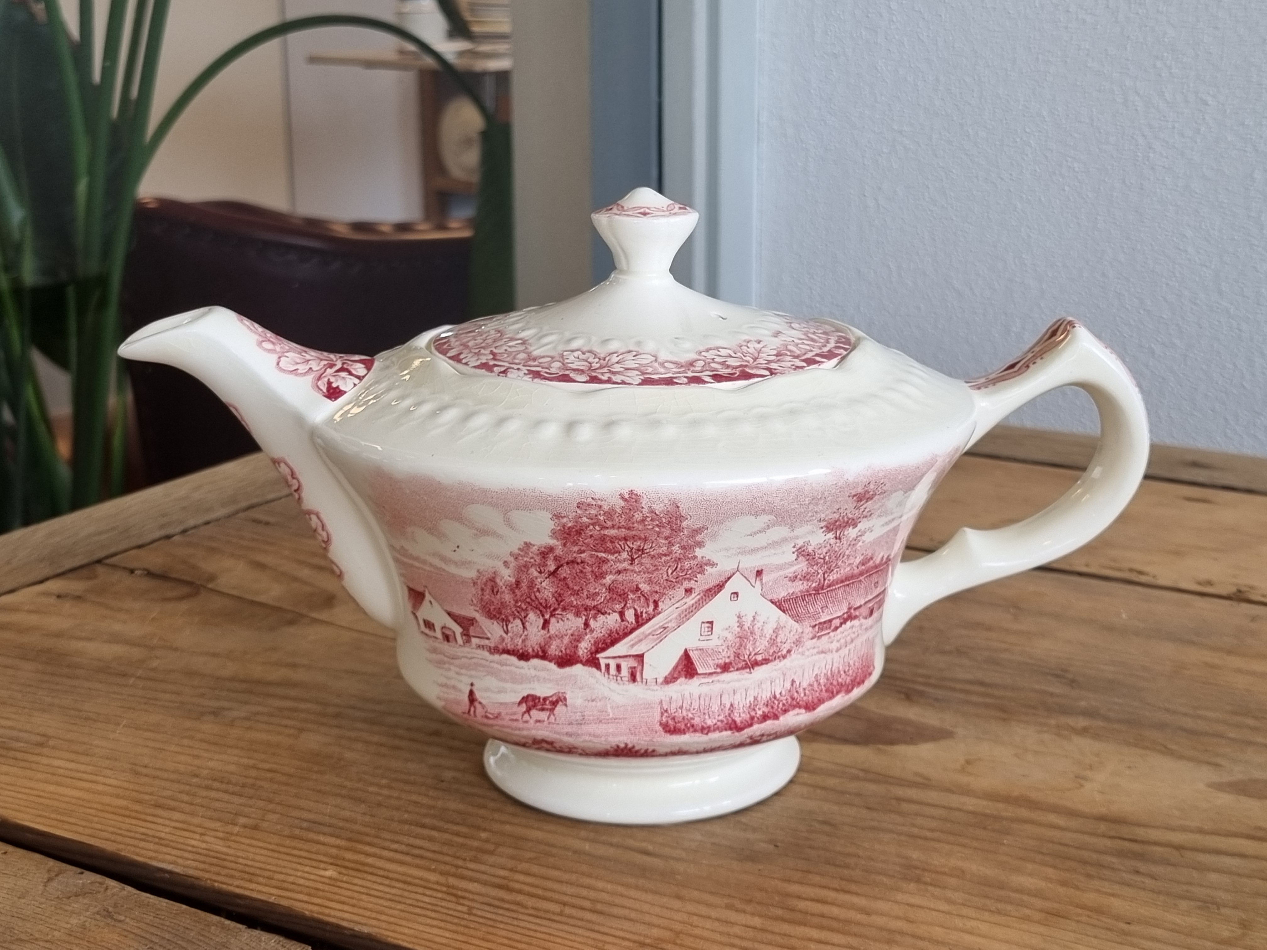 Boerenhoeve Rood Societe Ceramique theepot